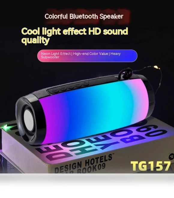 Wireless Bluetooth Speaker with LED Melody Colorful Light — Portable Audio