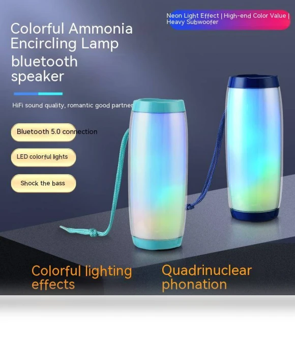Wireless Bluetooth Speaker with LED Melody Colorful Light — Portable Audio