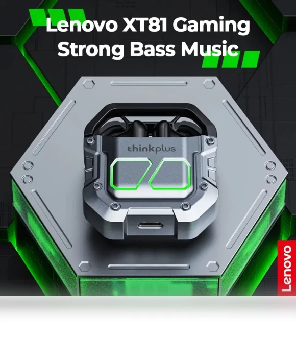 Wireless Gaming Headset with 9D Bass Surround Sound — Headsets, Lenovo