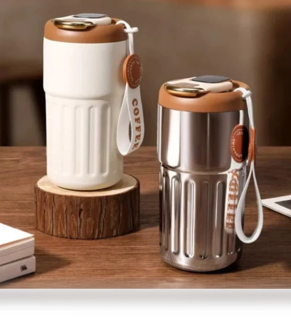 Coffee Thermos With Temperature Display — Beverage Warmers