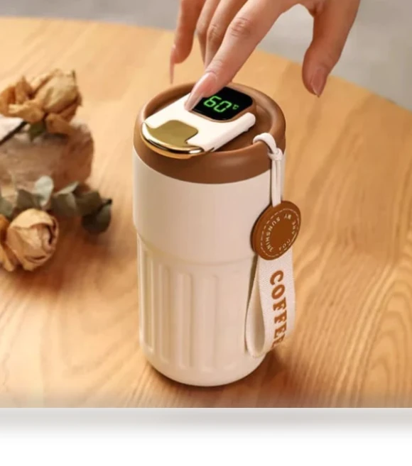 Coffee Thermos With Temperature Display — Beverage Warmers