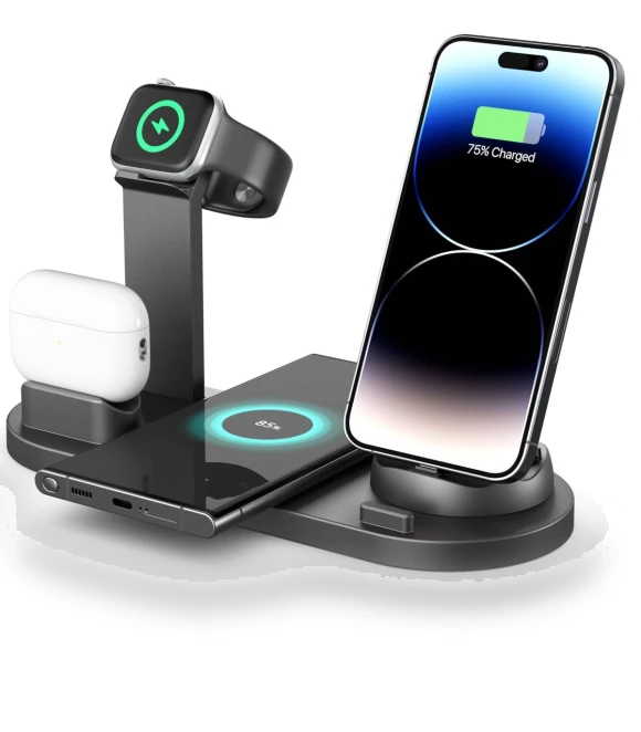Four-in-one Mobile Phone Wireless Charging Base — Chargers