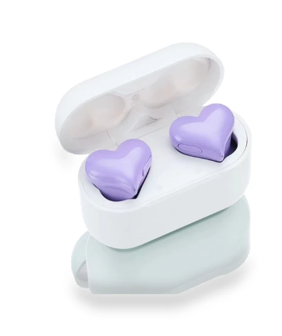 Heart-shaped Wireless Headphones — In-Ear Headphones