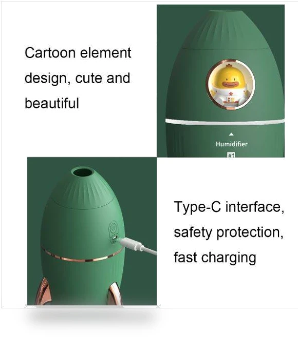 Jellyfish Fog Ring Night Light Humidifier — Air Moisturizers, Aike family