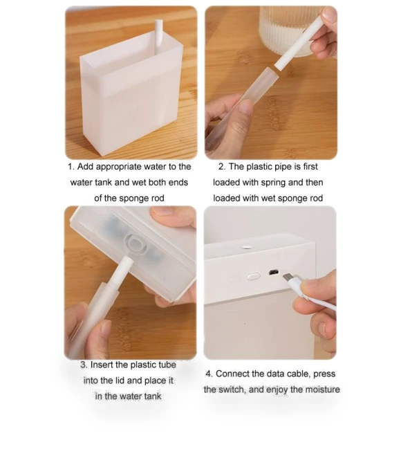 Silent Night Light Desktop Humidifier — Air Moisturizers