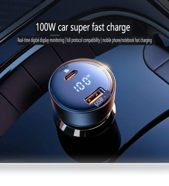 100W Fast Charging Car Charger — Chargers, Baseus