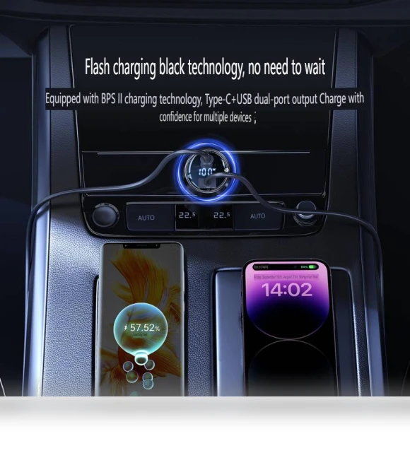100W Fast Charging Car Charger — Chargers, Baseus