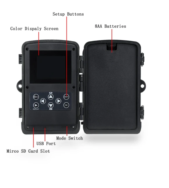 24MP 1080P Night Vision Waterproof Hunting Camera — Outdoor & Wildlife Cameras, SUNTEK