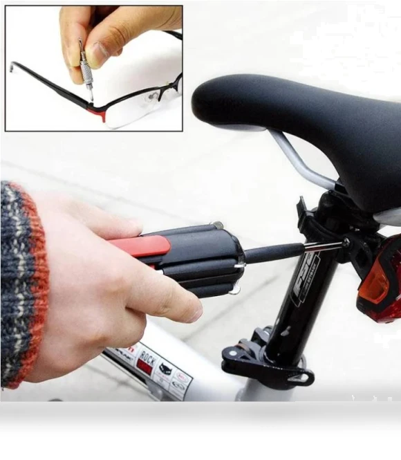 8-in-1 Screwdriver with Worklight and Flashlight — Screwdrivers