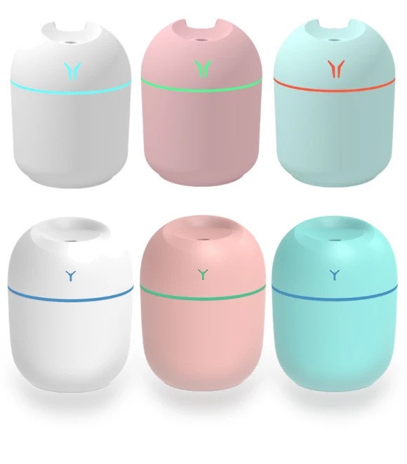 Mini Desktop Colourful Night Light Car Humidifier — Air Moisturizers