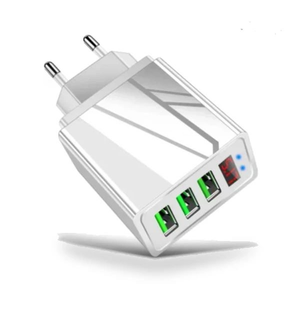Three USB Port Phone Charger — Chargers