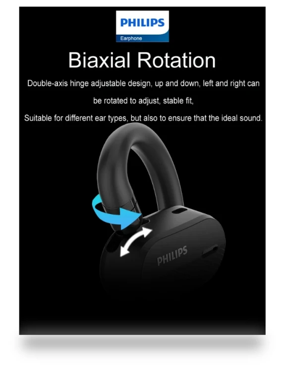 True Wireless Bluetooth Earphones — In-Ear Headphones, Philips