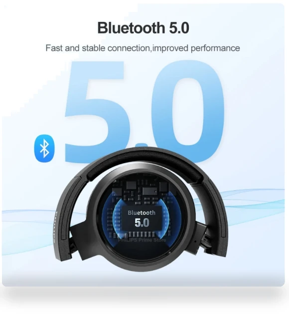 Wireless Bluetooth Headphones with Bass Plus Touch — In-Ear Headphones, Philips