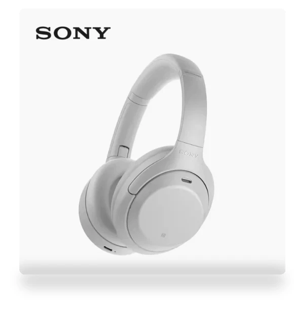 Wireless Industry Leading Noise Canceling Overhead Headphones — Over-Ear Headphones, Sony