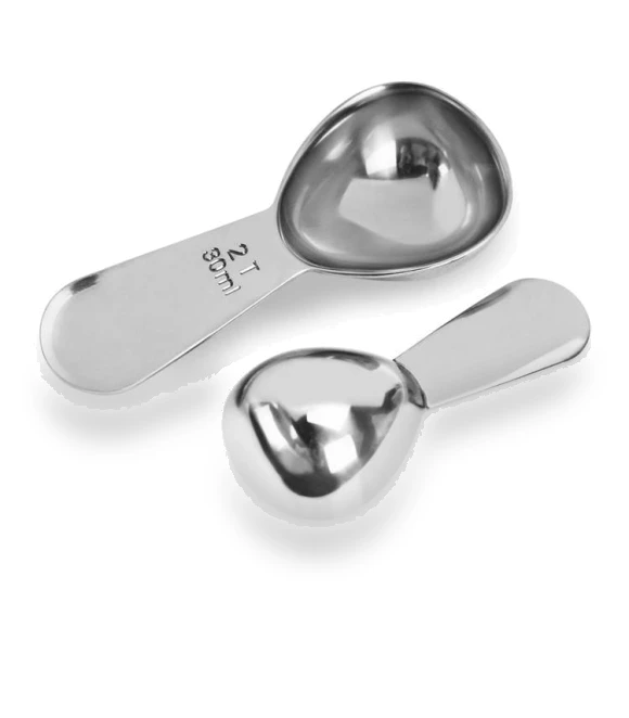 304 Thickened Stainless Steel Coffee Spoon Scales Scaling Spoon — Coffee Scoops, YG