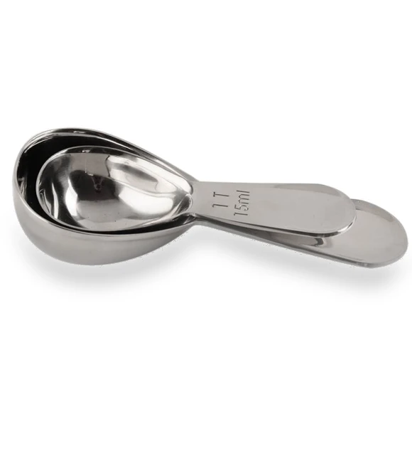 304 Thickened Stainless Steel Coffee Spoon Scales Scaling Spoon — Coffee Scoops, YG