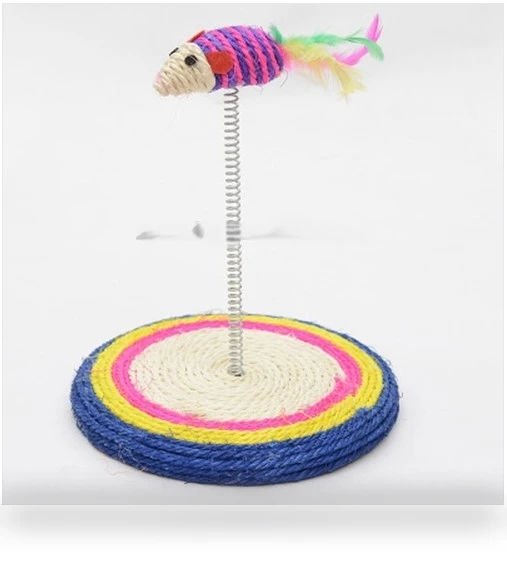 Color Sisal Spring Round Seat Cat Claw Plate — Scratching Posts