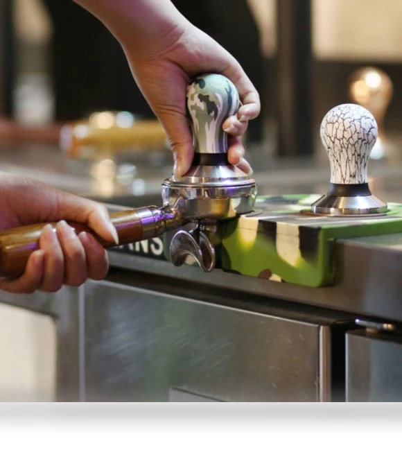 Coloured Silicone Frosted Handle Coffee Tamper — Tampers