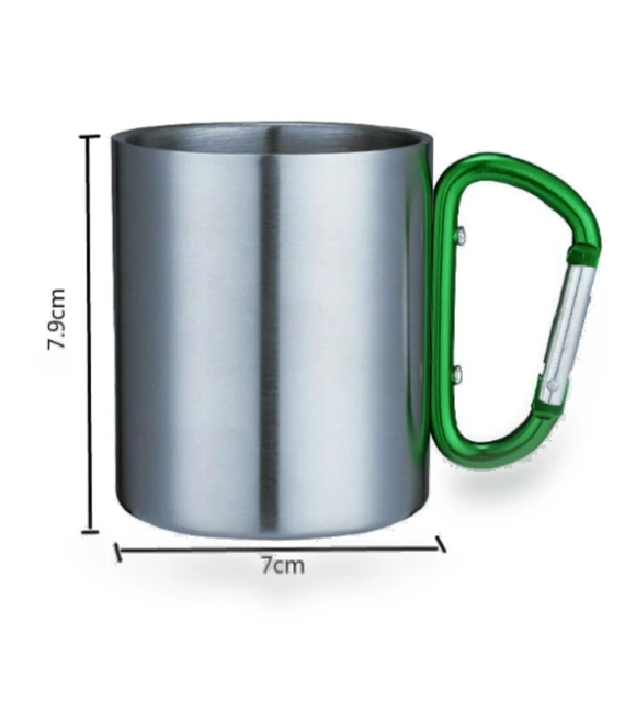 Double-layered mug with carabiner — Travel Mugs