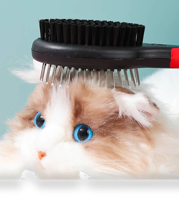 Double-sided comb with protective points — Combs