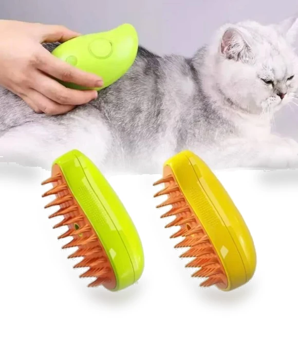 Electric Spray Massage Comb for Pet Hair Removal — Dander Removers