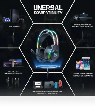 Gaming Headset Wired Headphones — Gaming Headsets, ONIKUMA