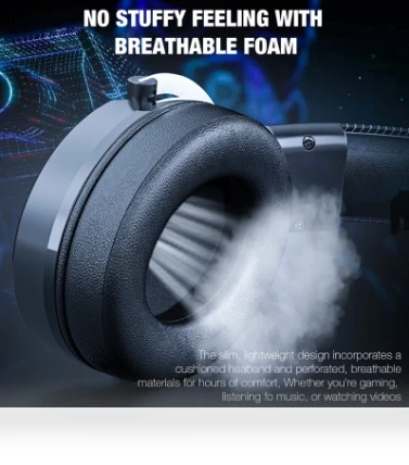 LED RGB Gaming Headphones with Noise Cancelling — Gaming Headsets, ONIKUMA