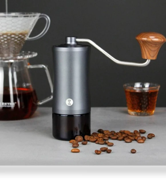 Manual Stainless Steel Core Dual Shaft Hand Crank Coffee Bean Grinder — Electric Blade Coffee Grinders
