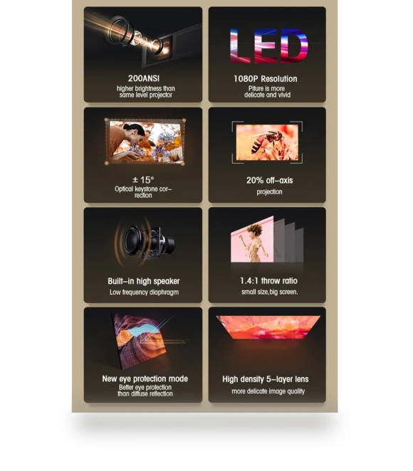 Portable Home Theater LED HD Digital Projector — Home Theater Projectors