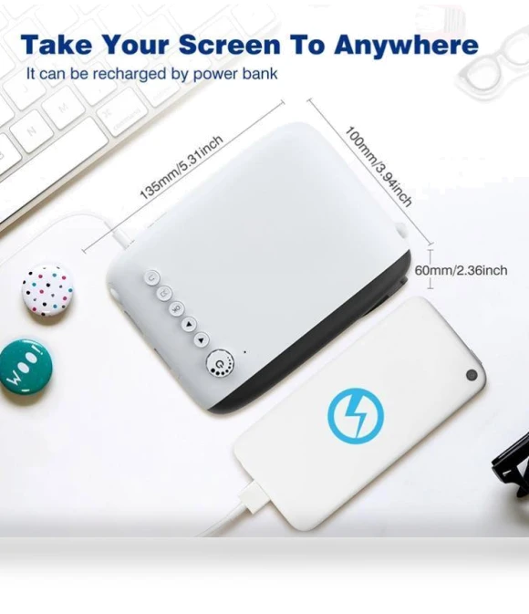 Portable LED Pocket Mini Projector — Home Theater Projectors