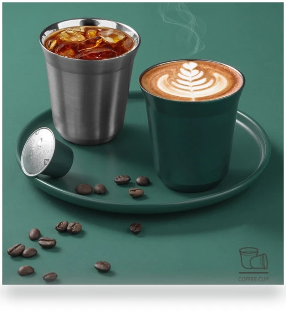 Stainless Steel Coffee Capsule Cup — Travel Mugs & Tumblers