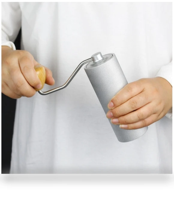Stainless Steel Hand Crank Coffee Bean Grinder — Electric Blade Coffee Grinders