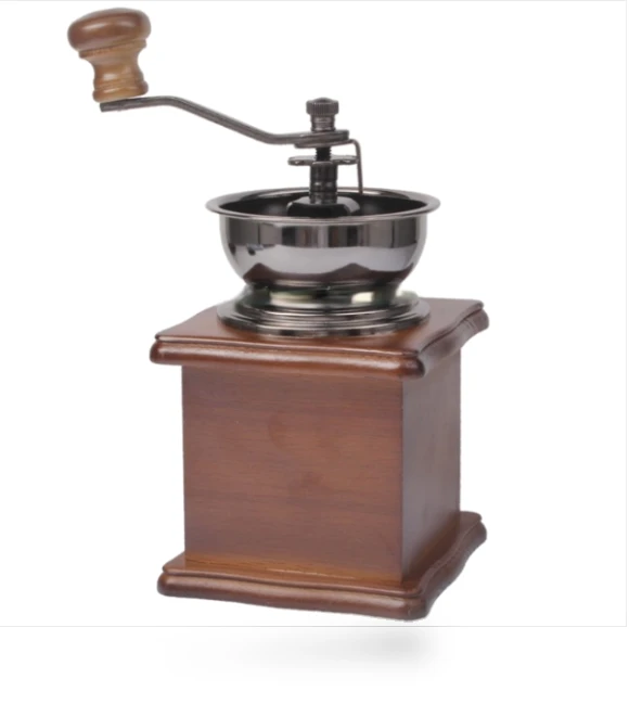 Wooden coffee bean grinder — Electric Blade Coffee Grinders