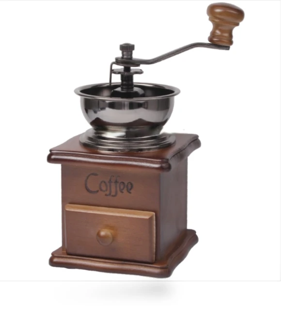Wooden coffee bean grinder — Electric Blade Coffee Grinders