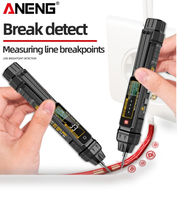 2-in-1 Multimeter Test Pen with VA Color Display — Multimeters & Analyzers, ANENG