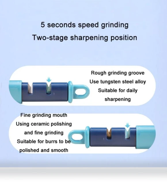 2 in 1 Stainless Steel Peeler with Tungsten Steel Sharpener — Vegetable Peelers