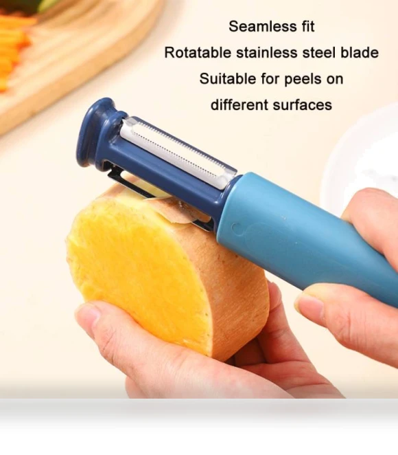 2 in 1 Stainless Steel Peeler with Tungsten Steel Sharpener — Vegetable Peelers