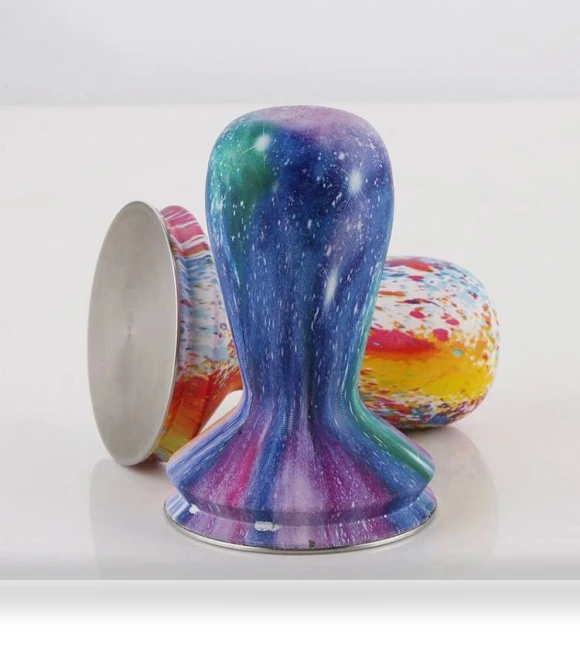 Coloured Silicone Frosted Handle Coffee Tamper — Tampers