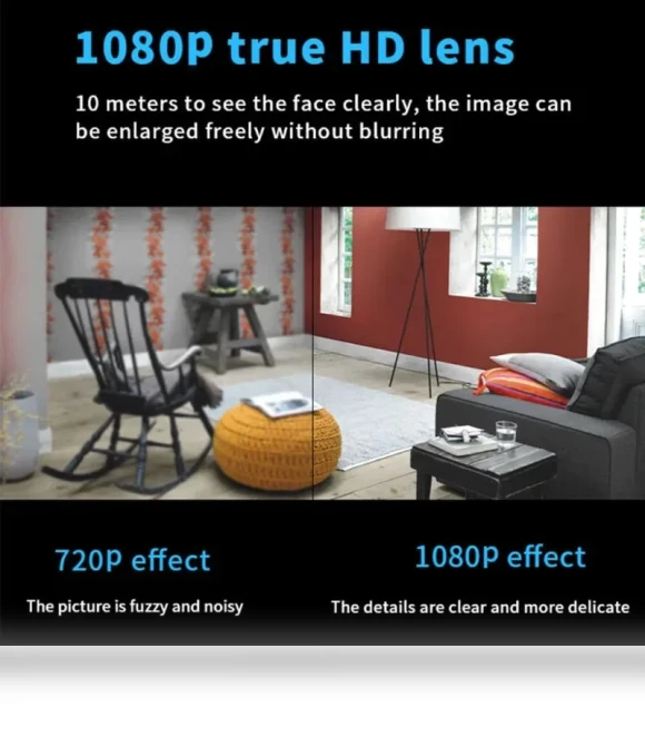 Compact 1080P HD WIFI Camera — Smart Home Security