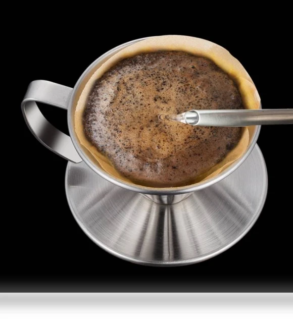 Double-layer Stainless Steel Pour-over Coffee Filter — Permanent