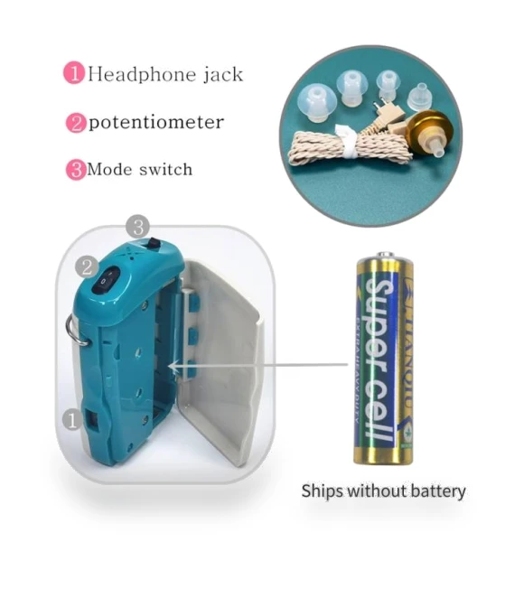 In-Ear Hearing Aid Sound Amplifier — Hearing Support, KAIXINWEI