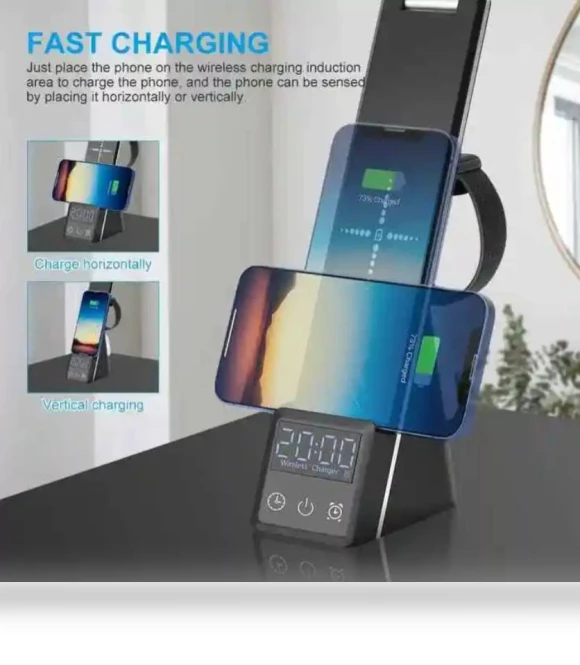 LED Desk Light 3 in 1 Table Lamp with Wireless Charger — Study & Desk Lighting