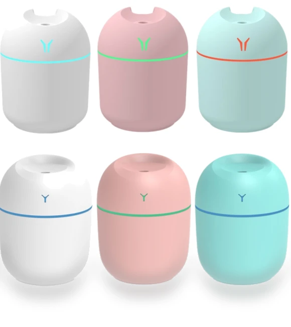 Mini Desktop Colorful Night Light Car Humidifier — Air Moisturizers