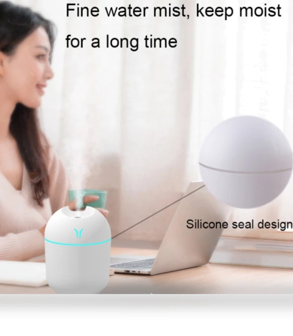 Mini Desktop Colorful Night Light Car Humidifier — Air Moisturizers