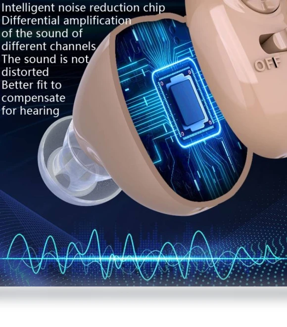 Portable In-Canal Rechargeable Hearing Aid — Hearing Support