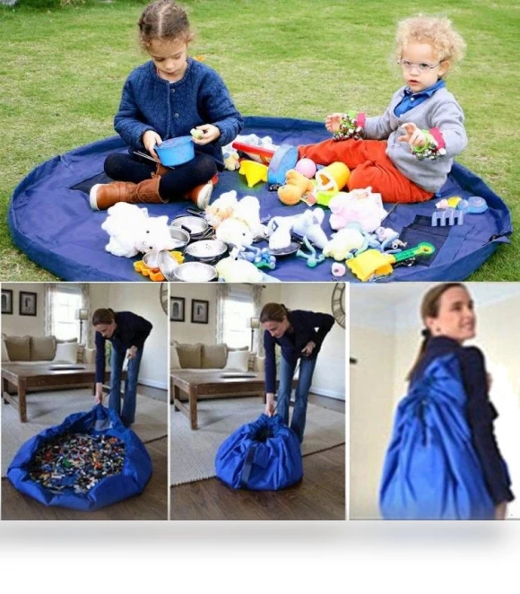 Portable Kids Toy Storage Bag — Toy Bags & Nets