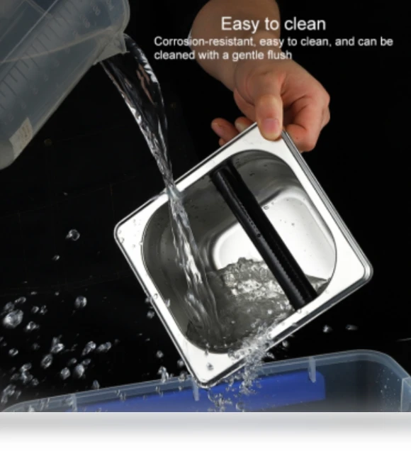 Stainless Steel Coffee Grounds Bucket — Coffee Scoops