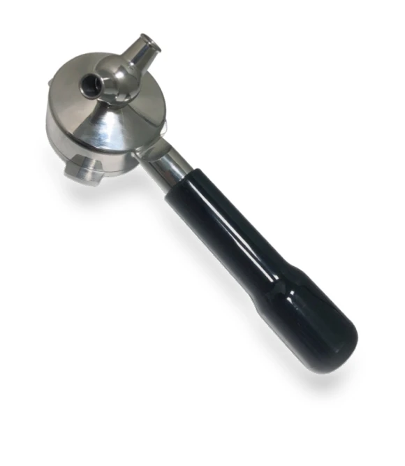 Stainless steel coffee machine with bottom handle — Brewing Excellence
