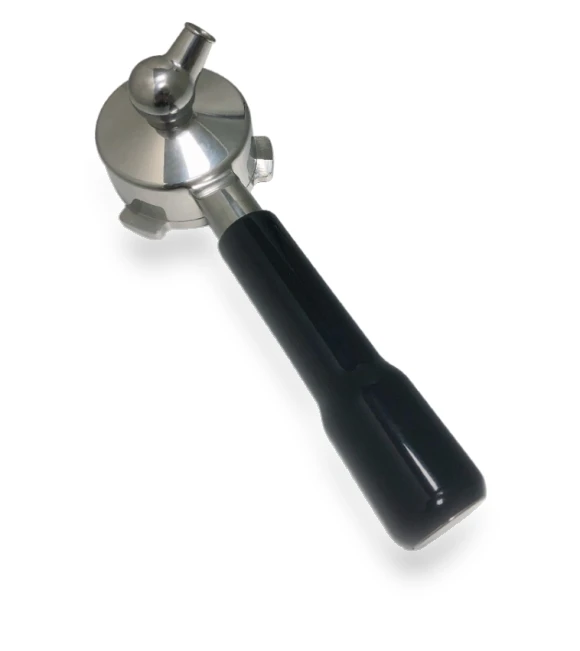 Stainless steel coffee machine with bottom handle — Brewing Excellence