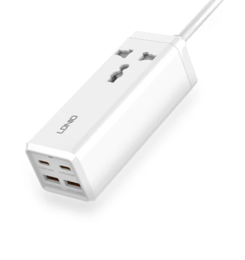 65W USB C Charger 4 Ports USB Output Desktop Power Strip — Chargers, LDNIO